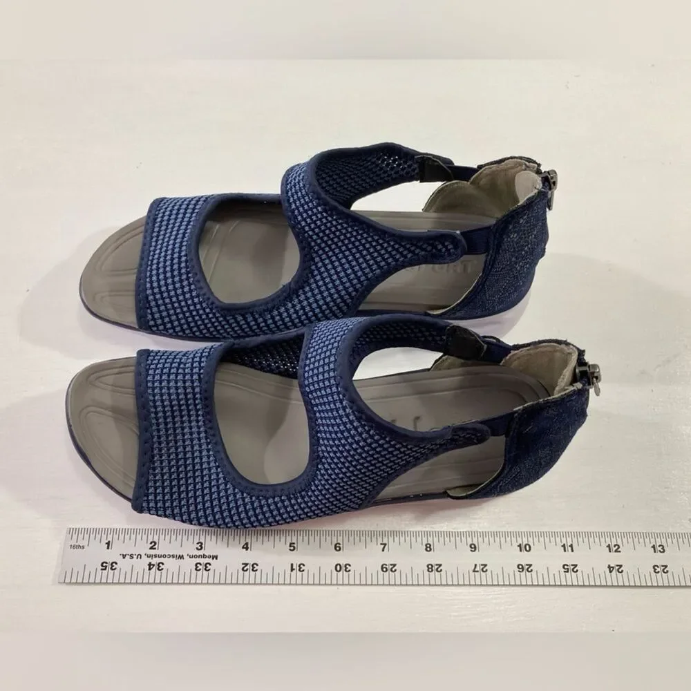 JBU by Jambu Margot Sandals Womens 9W Blue Slip On Comfort Casual B2MRT73